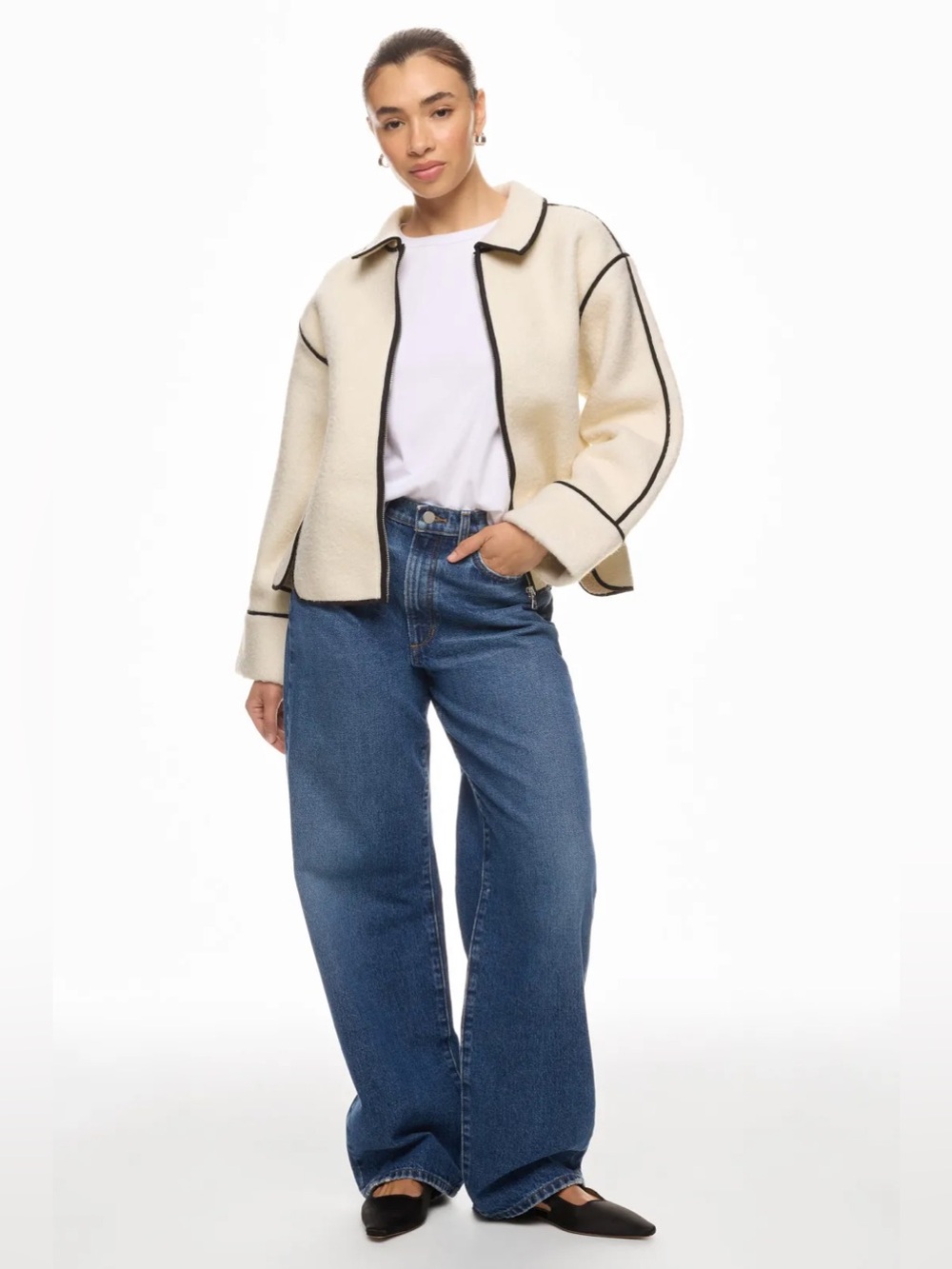 RTR Modern Citizens Madison White Shearing Jacket (0458)